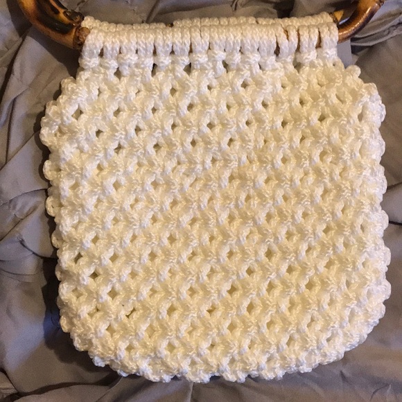 Vintage Macrame Small Handbag - Picture 2 of 5